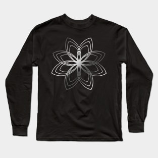 Flower abstract - Graphic - geometric design - graphic pattern Long Sleeve T-Shirt